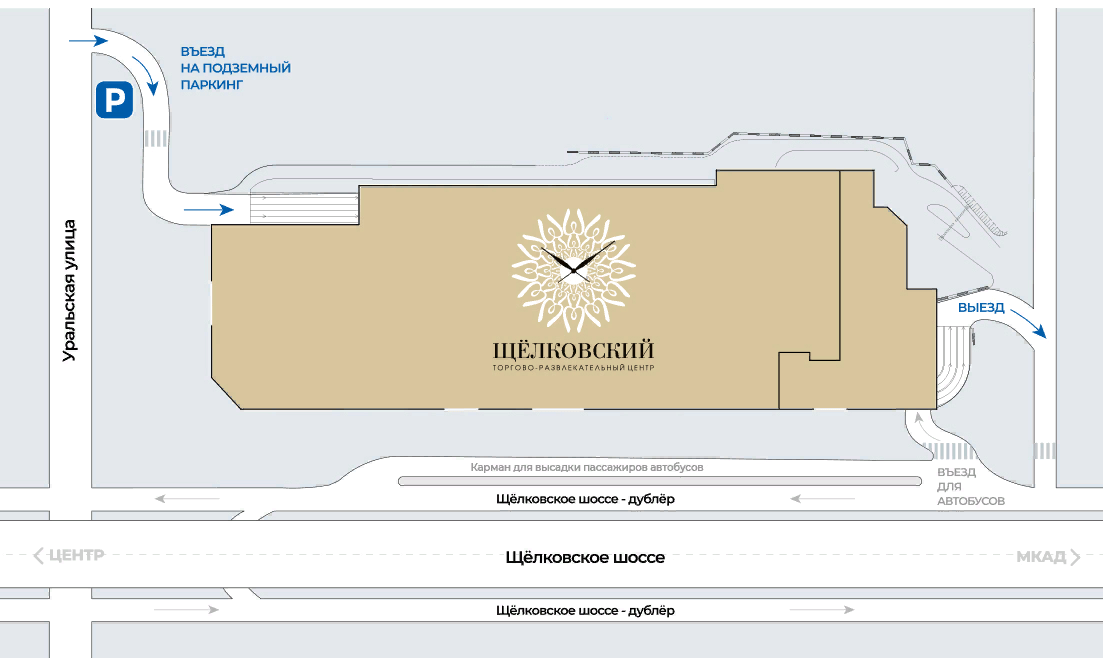 Карта тц щелковский